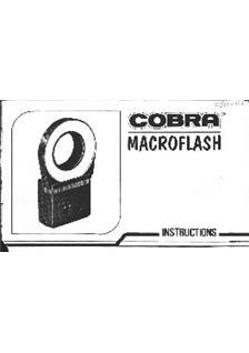 Cobra Macroflash manual. Camera Instructions.
